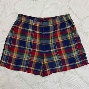 Polo by Ralph Lauren Multicolor Plaid Men’s Elastic Waistband Shorts- Size XL